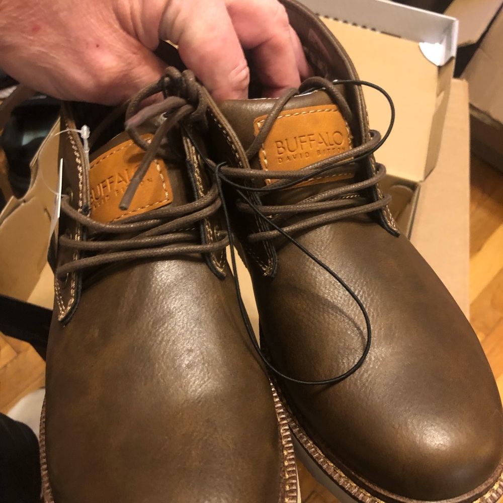 Buffalo David Bitton Men's Brown Leather Boots